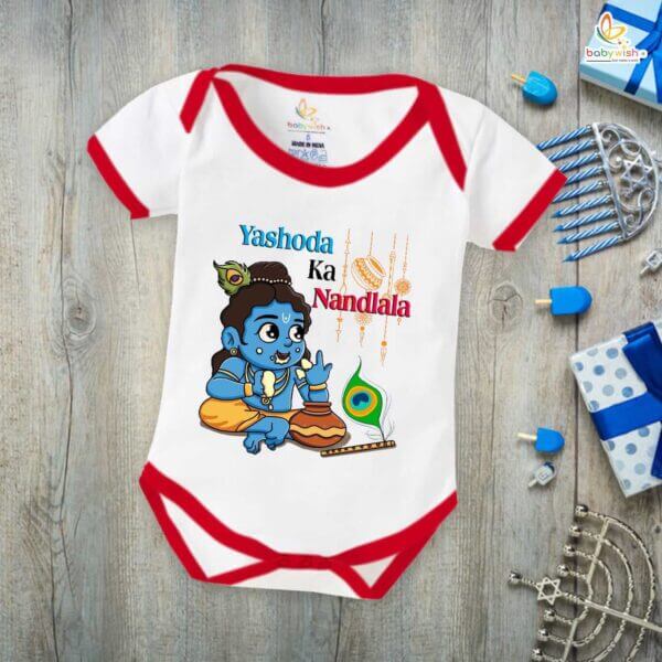 Babywish Dahi Handi Romper Brother Sister Matching dress for DHNDI - Image 2