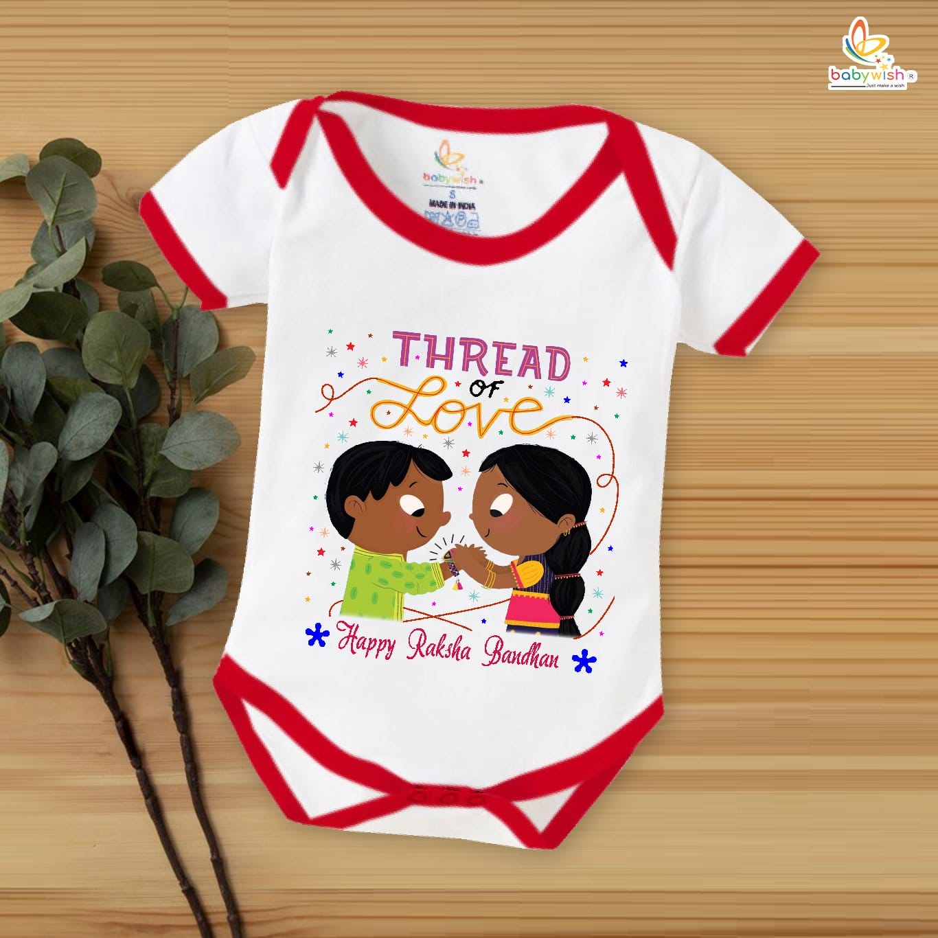 Babywish Rakshabandhan Romper Brother Sister Matching dress Rakshabandhan gift for Rakhi