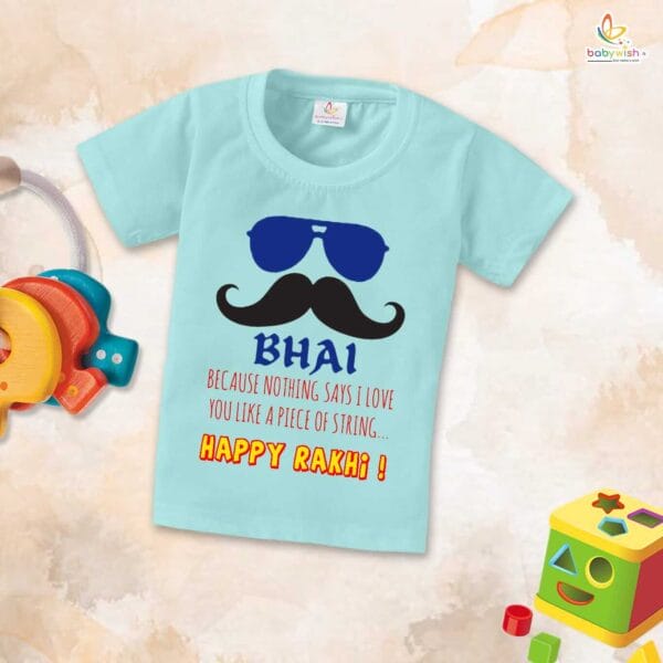 Babywish Rakshabandhan T-Shirt Brother Sister Matching dress Rakshabandhan gift for Rakhi Tee - Image 4