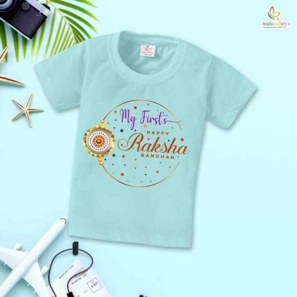 Babywish Rakshabandhan T-Shirt Brother Sister Matching dress Rakshabandhan gift for Rakhi Tee - Image 2