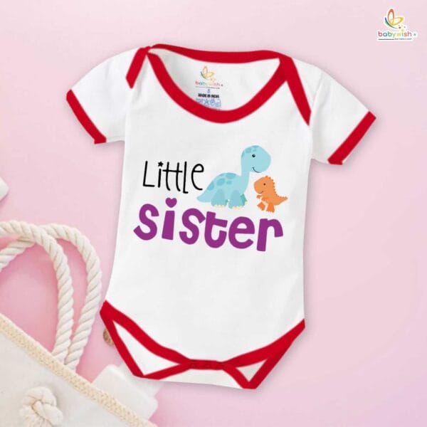 Babywish Rakshabandhan Romper Brother Sister Matching dress Rakshabandhan gift for Rakhi - Image 2