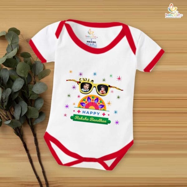 Babywish Rakshabandhan Romper Brother Sister Matching dress Rakshabandhan gift for Rakhi - Image 2