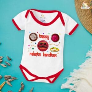 Babywish Rakshabandhan Romper Brother Sister Matching dress Rakshabandhan gift for Rakhi