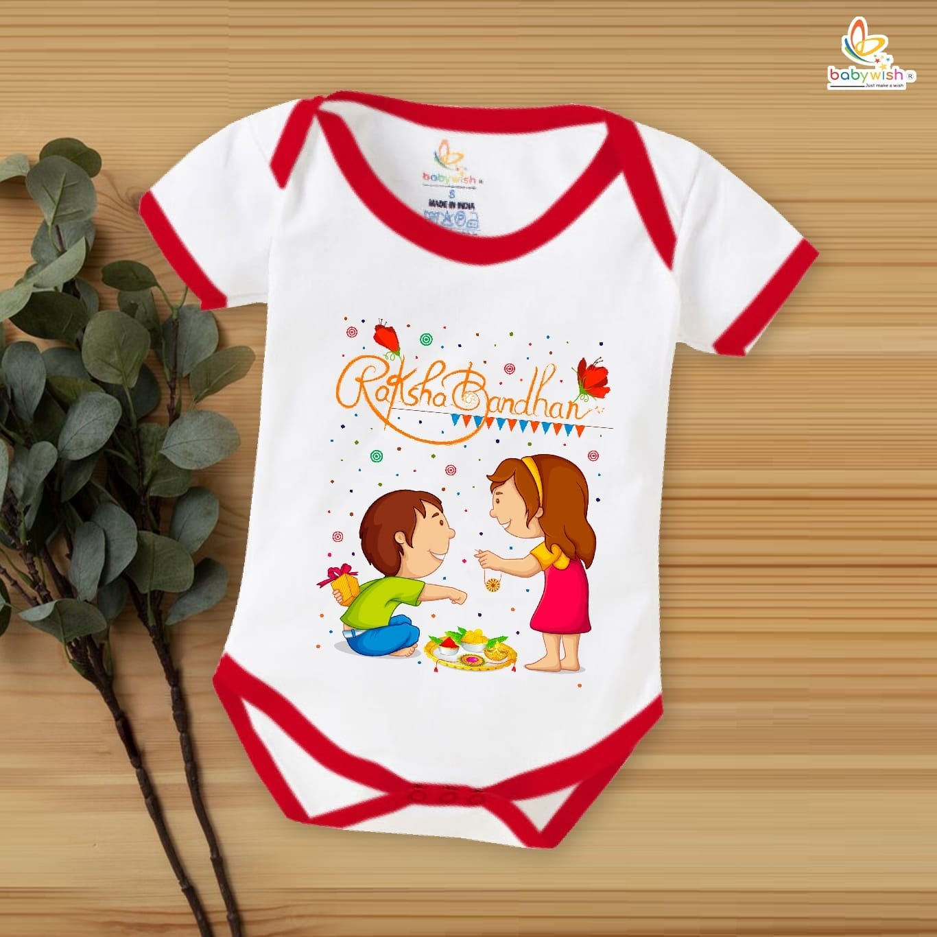 Babywish Rakshabandhan Romper Brother Sister Matching dress Rakshabandhan gift for Rakhi