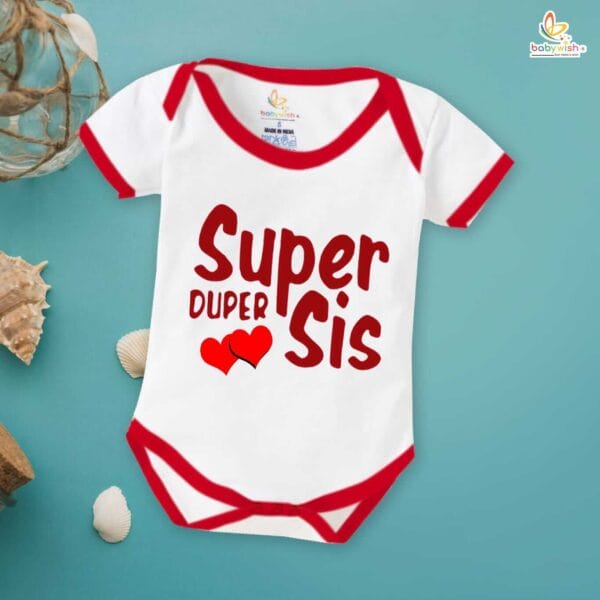 Babywish Rakshabandhan Romper Brother Sister Matching dress Rakshabandhan gift for Rakhi - Image 4