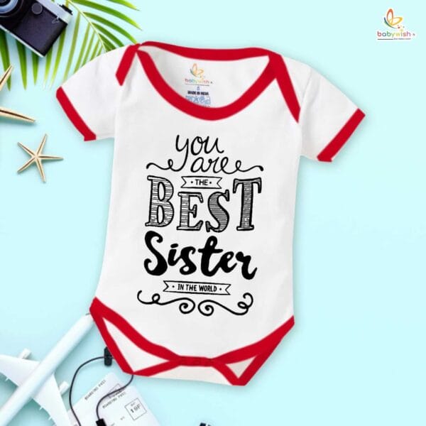 Babywish Rakshabandhan Romper Brother Sister Matching dress Rakshabandhan gift for Rakhi - Image 2