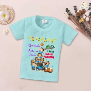 Babywish Dahi Handi T-Shirt for Boys and Girls Krishna Janmashtami T-Shirts HAPPY KRISHNA JANMASHTAMI