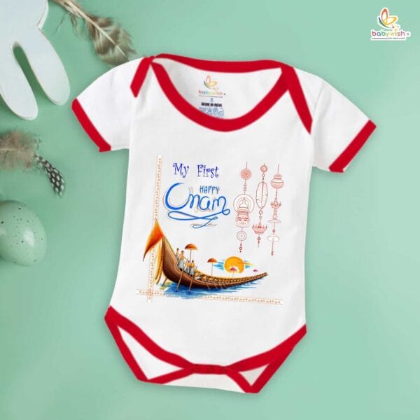 Babywish Onam Romper Brother Sister Matching dress for ONAM - Image 2