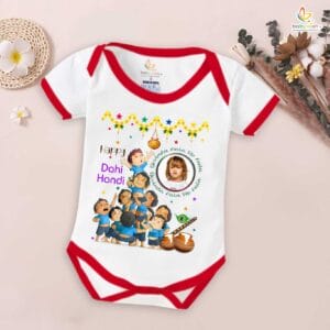 Babywish Dahi Handi Romper Brother Sister Matching dress for DHNDI
