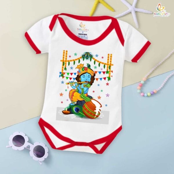 Babywish Dahi Handi Romper Brother Sister Matching dress for DHNDI - Image 2