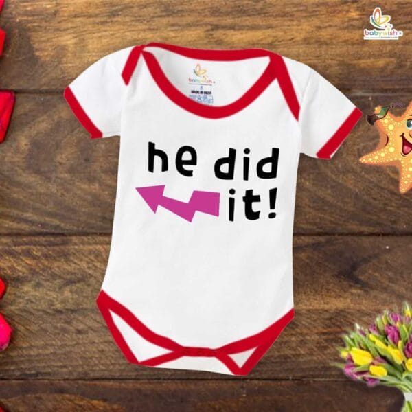 Babywish Rakshabandhan Romper Brother Sister Matching dress Rakshabandhan gift for Rakhi - Image 2