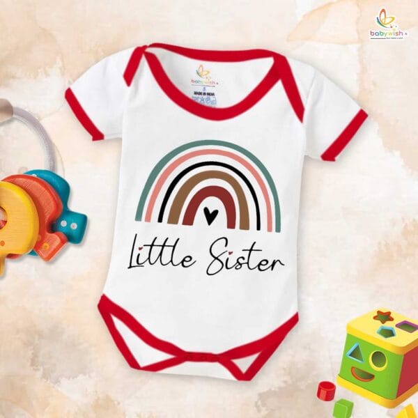 Babywish Rakshabandhan Romper Brother Sister Matching dress Rakshabandhan gift for Rakhi - Image 2