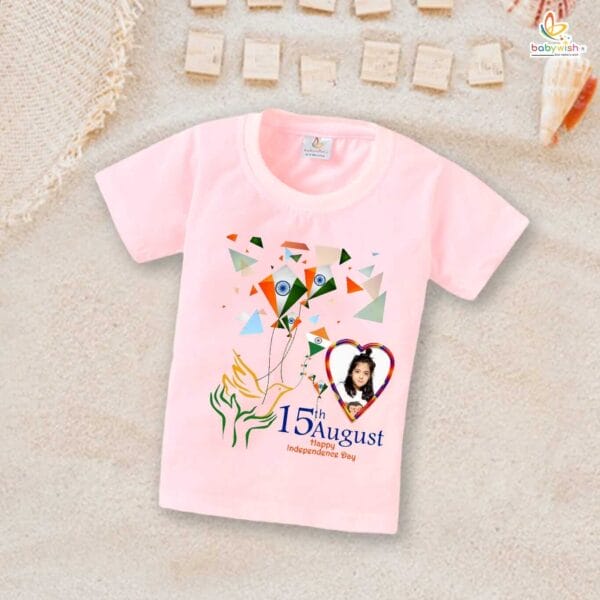 Babywish Independence Day T-Shirt for Boys and Girls 15th August T-Shirts HAPPY INDEPENDENCE DAY - Image 3