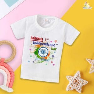 Babywish Independence Day T-Shirt for Boys and Girls 15th August T-Shirts HAPPY INDEPENDENCE DAY