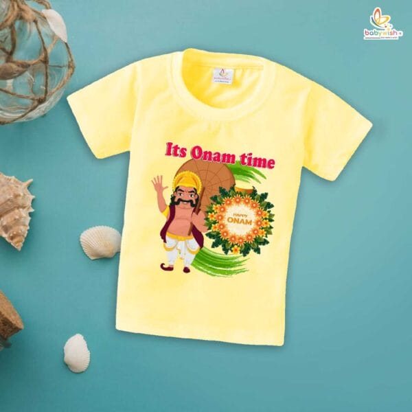 Babywish Onam Festivals Boys and Girls T-Shirt  Onam T-Shirts Half Sleeve - Image 3