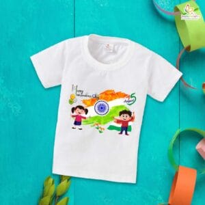 Babywish Independence Day T-Shirt for Boys and Girls 15th August T-Shirts HAPPY INDEPENDENCE DAY