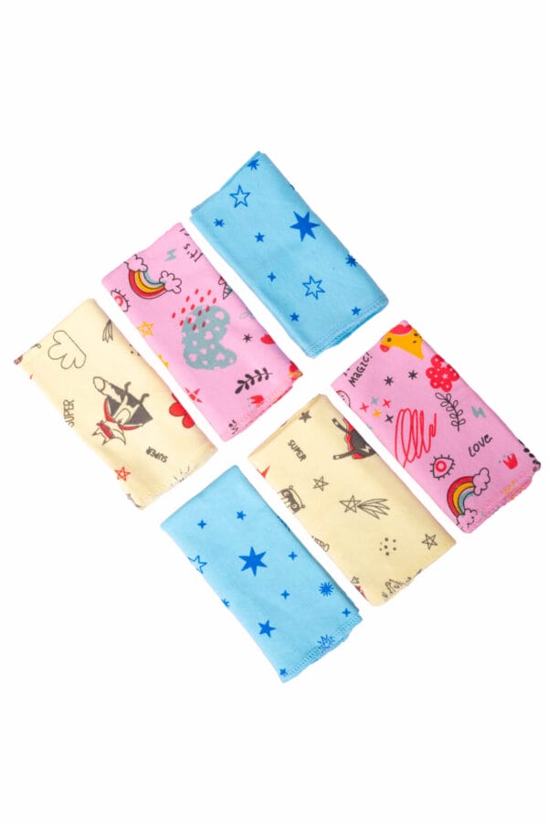 Babywish Washcloth Ultra Soft Multicolor Wipes for Newborn Baby - Image 3