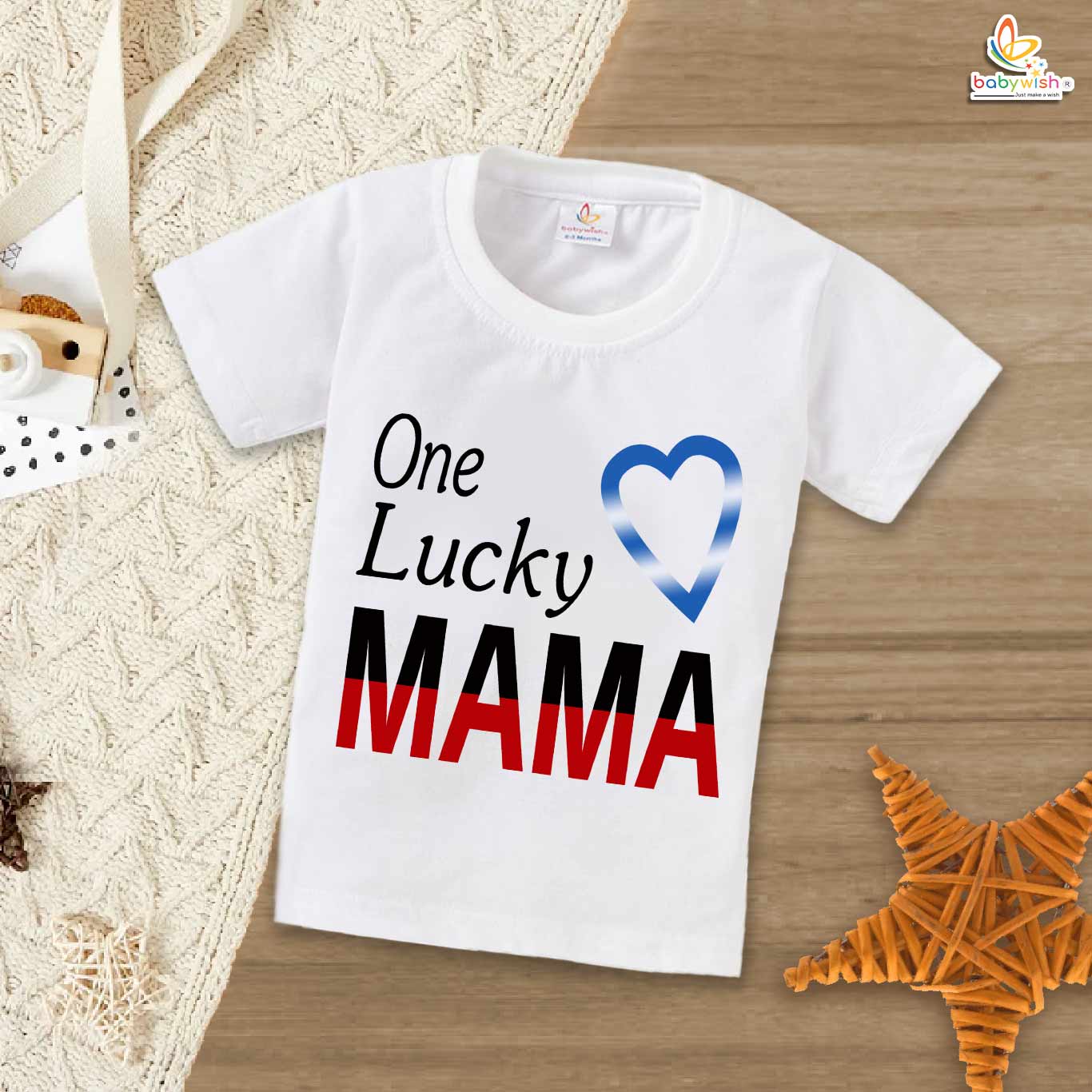 Family Birthday T-Shirt – Matching Birthday Shirts for Mom, Dad, Kids | Our Lucky Mama Tee | Birthday Outfit for Family Celebration by Babywish