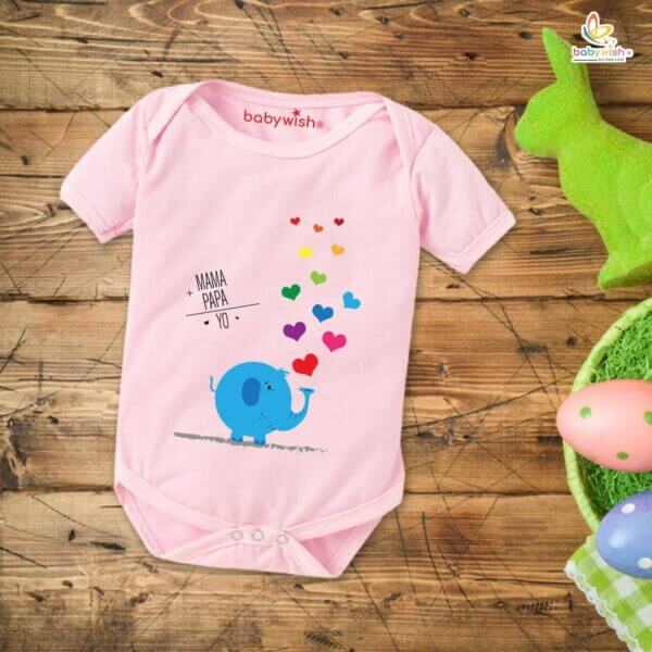 Fathers Day Special Baby Outfit Half Sleeve Unisex Multicolor Romper Onesies for Newborn baby - Image 3