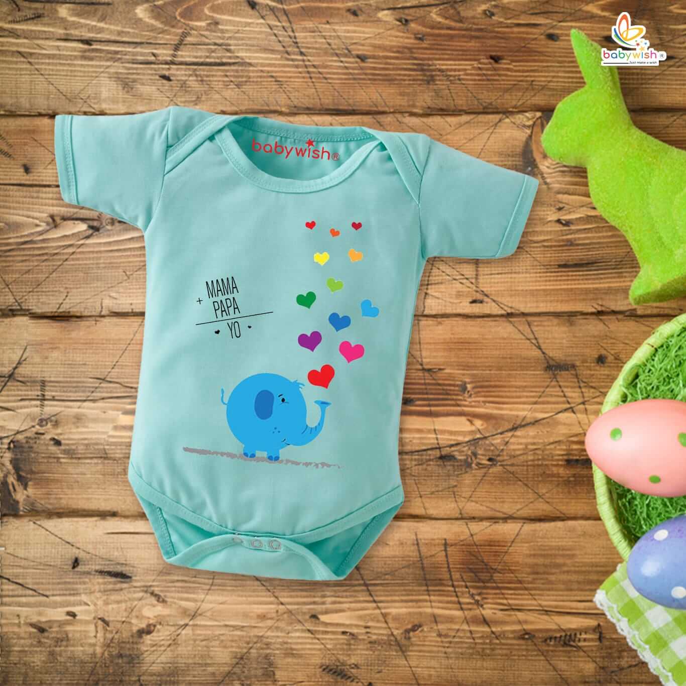 Fathers Day Gift Baby Romper Onesie – Half Sleeve Unisex Cotton Bodysuit Outfit for Newborn Boys & Girls | White, Newborn | Babywish
