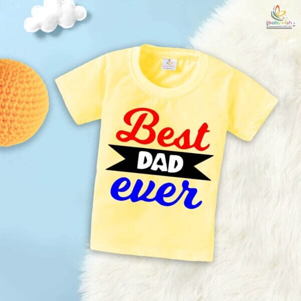 Best Dad Ever – Stylish Father T-shirt for Proud Dads | Perfect Gift for Father’s Day & New Dads | Babywish - Image 4