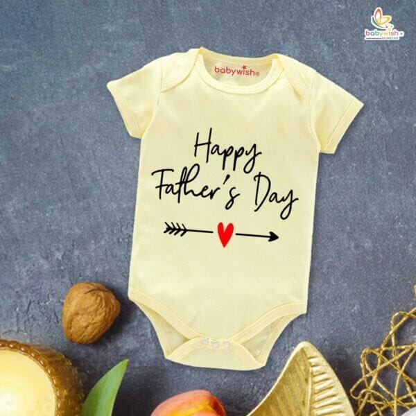 Fathers Day Baby Romper Special Half Sleeve Unisex Newborn Onesie Outfit Cute Gift for Dad Celebration Perfect Newborn Baby Clothes - Image 4