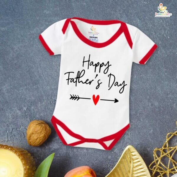 Fathers Day Baby Romper Special Half Sleeve Unisex Newborn Onesie Outfit Cute Gift for Dad Celebration Perfect Newborn Baby Clothes - Image 5
