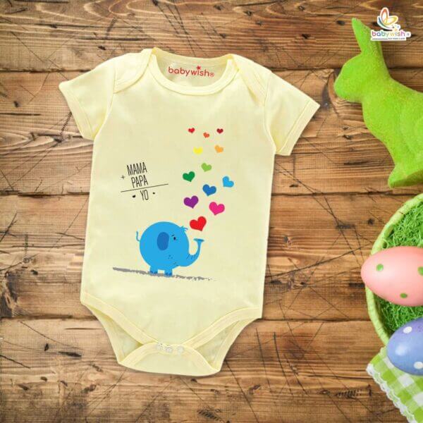 Fathers Day Special Baby Outfit Half Sleeve Unisex Multicolor Romper Onesies for Newborn baby - Image 4