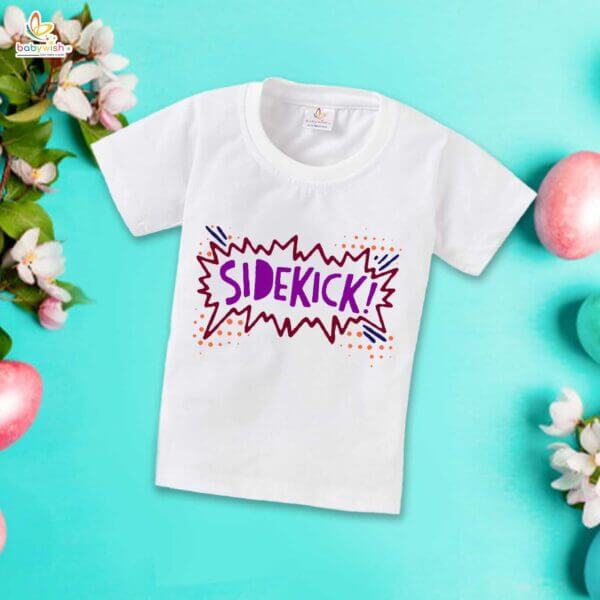 Fathers Day Special Combo White T-Shirts Sets for Father and KId Combo Pack of 2 |  Every Superhero Needs a Sidekick !| - Image 3