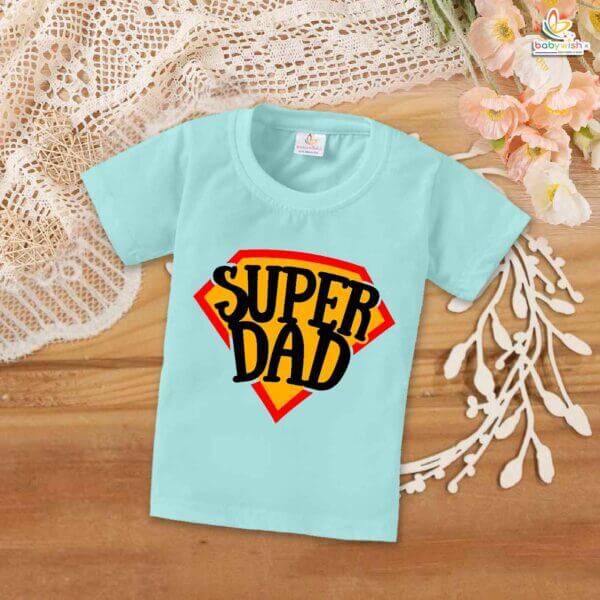 Super Dad – Hero-Themed Father T-shirt for Cool Dads | Perfect Gift for New Dads & Father’s Day | Babywish - Image 2