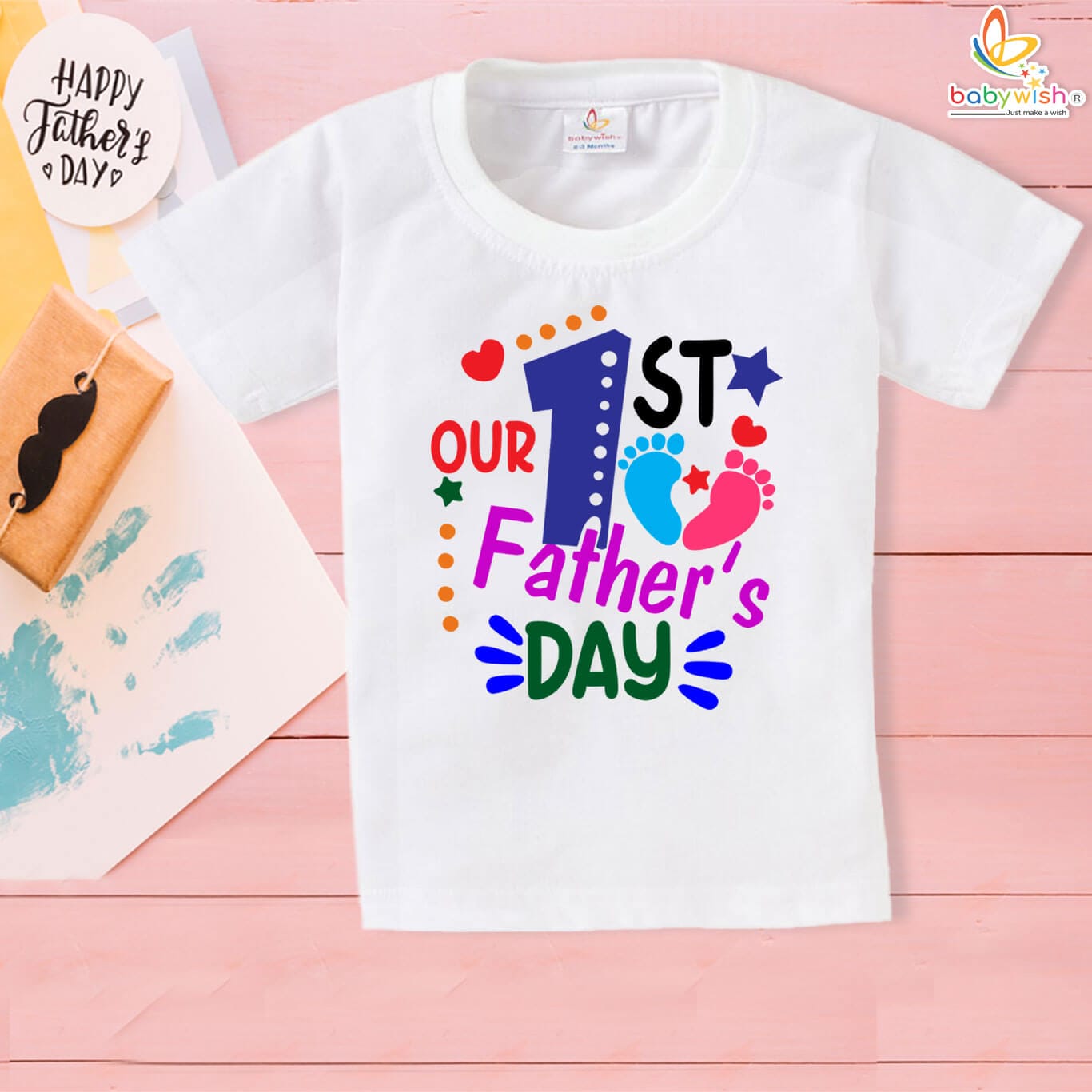 First Father’s Day toddler t-shirt – gift from baby to new dad by Babywish