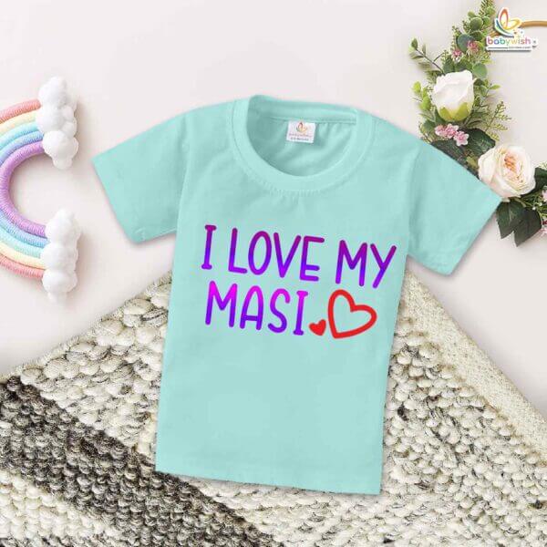 I Love My Masi – Cute Maasi T-shirt for Babies & Toddlers | Perfect Gift for Masi | Babywish - Image 2