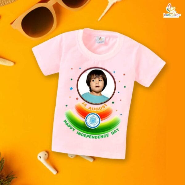 Babywish Independence Day T-Shirt for Boys and Girls 15th August T-Shirts HAPPY INDEPENDENCE DAY - Image 3