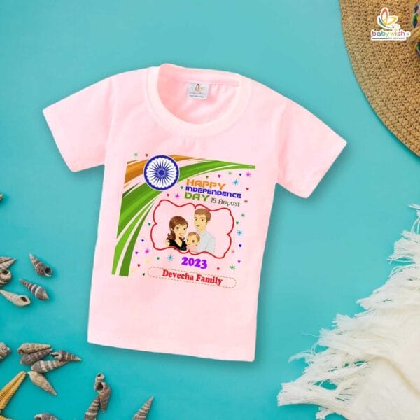 Babywish Independence Day T-Shirt for Boys and Girls 15th August T-Shirts HAPPY INDEPENDENCE DAY - Image 3