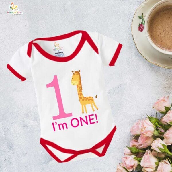 One month unisex baby romper half sleeve round neck onesie - Image 5