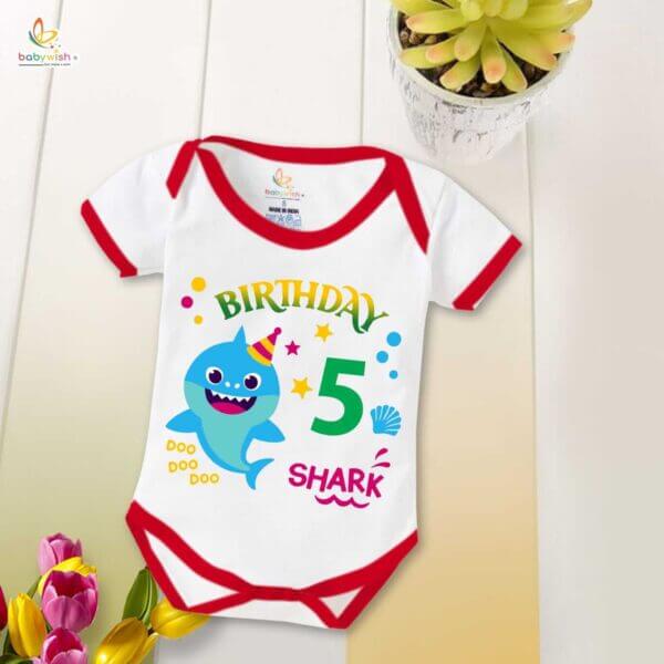 Five month unisex baby romper half sleeve round neck onesie - Image 5