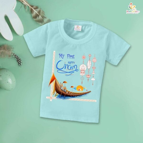 Babywish Onam Festivals Boys and Girls T-Shirt  Onam T-Shirts Half Sleeve - Image 3