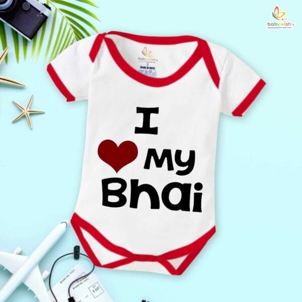Babywish Rakshabandhan Romper Brother Sister Matching dress Rakshabandhan gift for Rakhi - Image 2