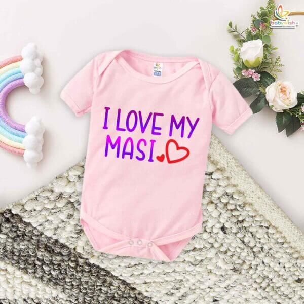 I Love My Masi – Maasi Romper & Bodysuit for Babies | Cute Baby Clothes for Maasi | Babywish - Image 4