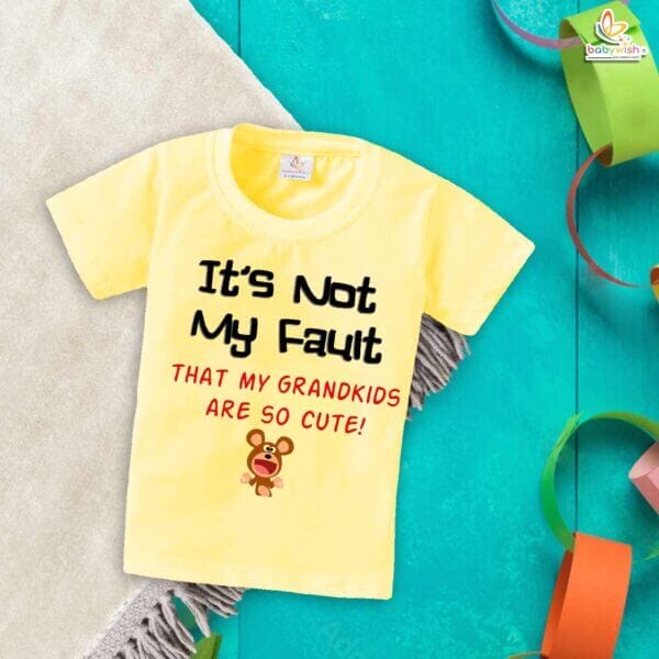 It’s Not My Fault – Funny Grandpa T-shirt | Perfect Gift for Grandfathers | Babywish - Image 4