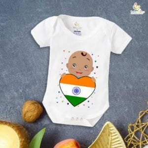 Babywish Independence Day T-Shirt for Boys and Girls 15th August Romper HAPPY INDEPENDENCE DAY