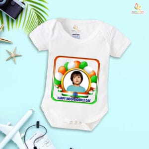 Babywish Independence Day T-Shirt for Boys and Girls 15th August Romper HAPPY INDEPENDENCE DAY