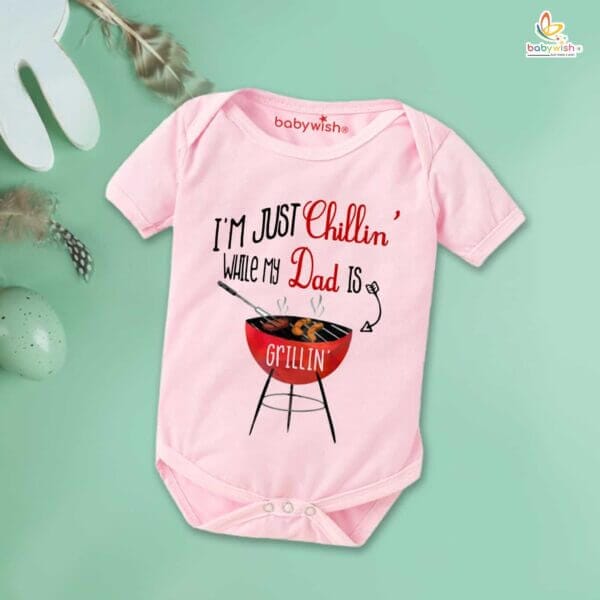 Fathers Day Special Baby Outfit Half Sleeve Unisex Multicolor Romper Onesies for Newborn baby - Image 4