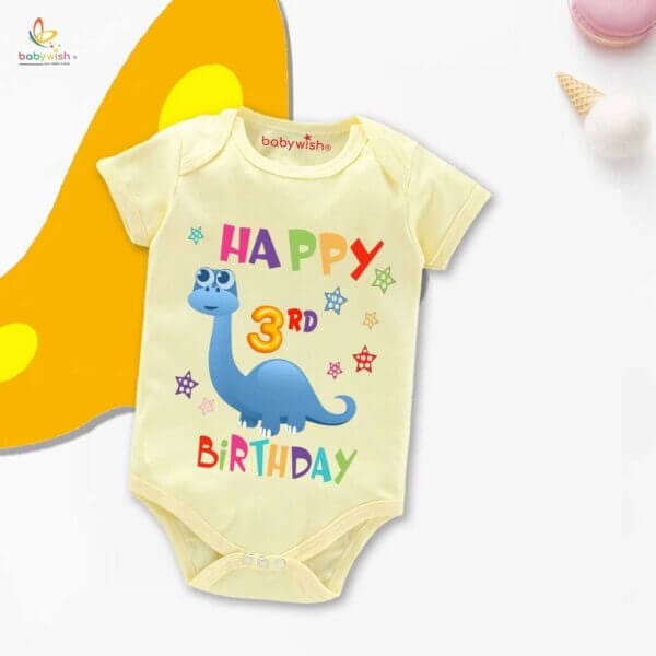Three month unisex baby romper half sleeve round neck onesie - Image 4