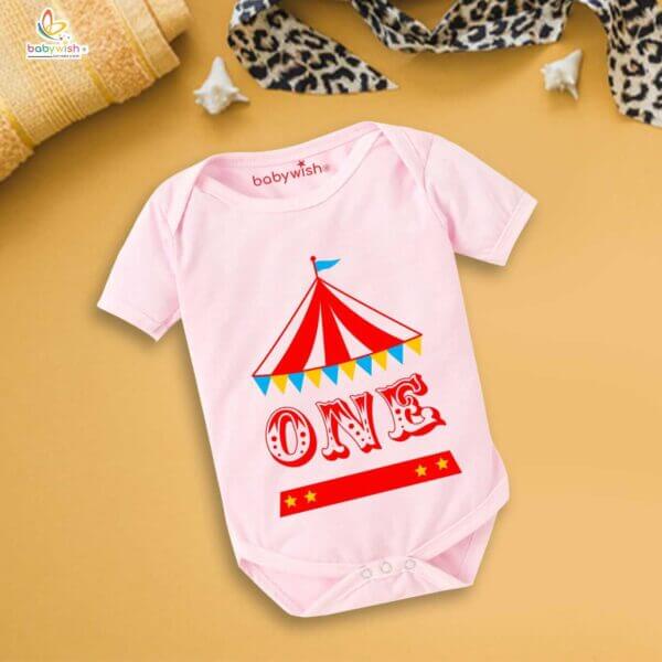 One month unisex baby romper half sleeve round neck onesie - Image 3
