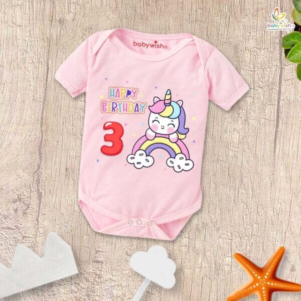 Three month unisex baby romper half sleeve round neck onesie - Image 4