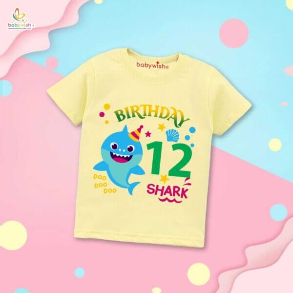 Twelve Year Birthday Unisex T-Shirt Half Sleeve Round Neck Topwear tee for kids - Image 4