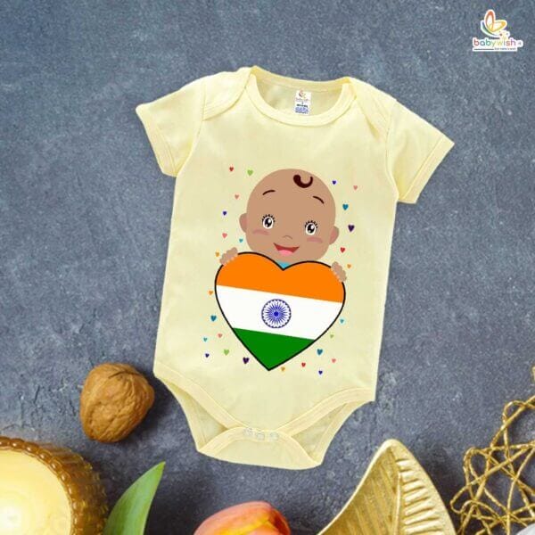 Babywish Independence Day T-Shirt for Boys and Girls 15th August Romper HAPPY INDEPENDENCE DAY - Image 4