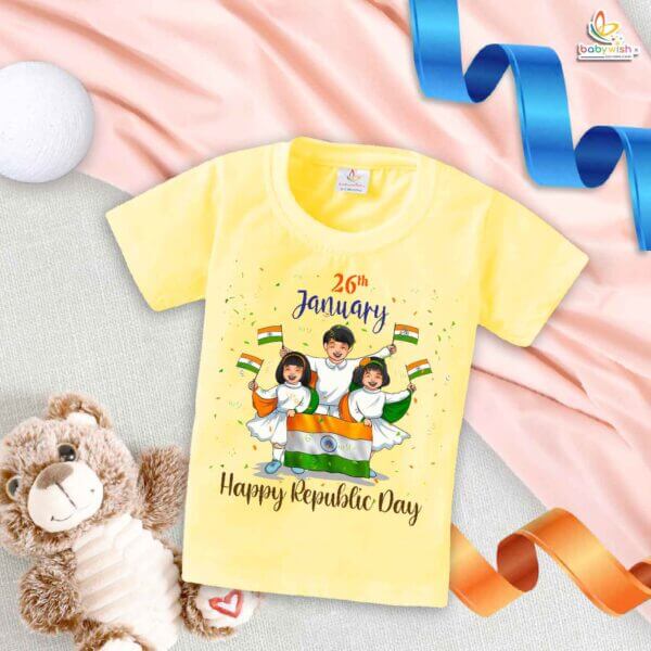 Babywish Republic Day T-shirt My First Republic Day T-shirt 26th January Happy Republic Day Group Dance - Image 4