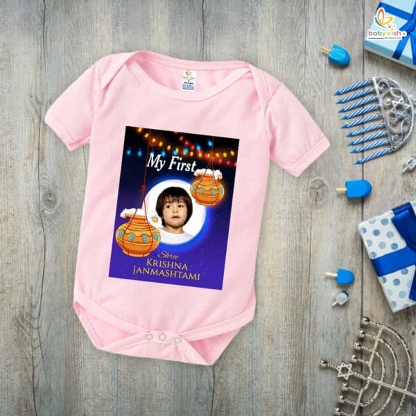 Babywish Dahi Handi Romper Brother Sister Matching dress for DHNDI - Image 5